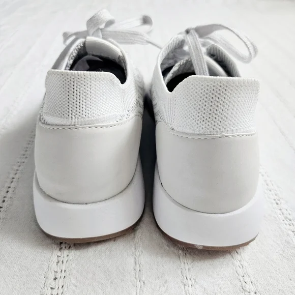 Gap Gapfit Knit Athletic Shoe Sneaker White Stretch Athleisure Lounge Work 7 New - Picture 7 of 16